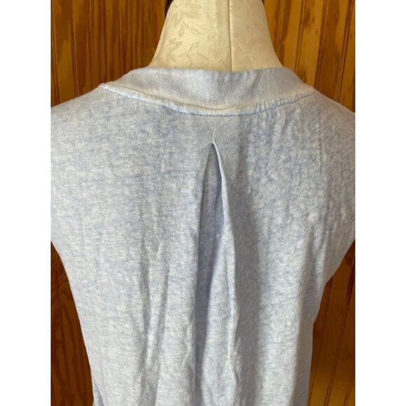 Vineyard Vines Garment Dyed Linen Blend Tank Pullover Top Heathered Blue Sz S - Picture 6 of 10